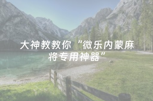 玩家必看攻略“小程序麻将怎样增加胜率”（装挂怎么安装)
