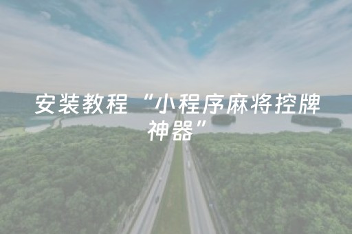 介绍十款“微乐湖南麻将输赢规律”（专用神器)