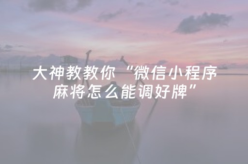 玩家必备十款“微信小程序跑得快辅助器工具”（有没有猫腻)