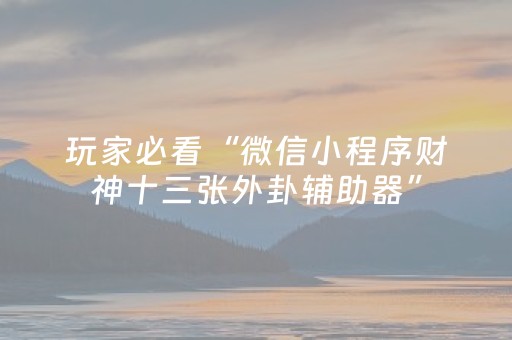 玩家必看“微乐宁夏麻将插件购买”（究竟是不是有挂)