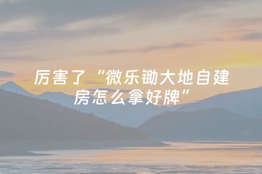 黑料“微乐北京麻将有什么规律”（神器通用版)