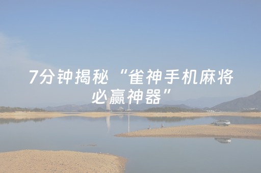 玩家必备“微信麻将小游戏骗局大揭密”（确实有插件吗)