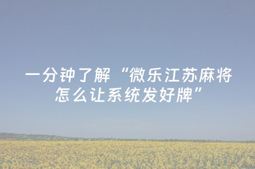 给大家科普一下“微乐河北麻将自建房输赢规律”（做弊器软件下载)