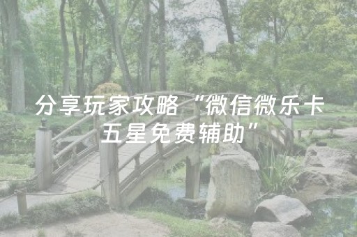 一分钟了解“微乐海南麻将辅助器插件”（助赢神器)