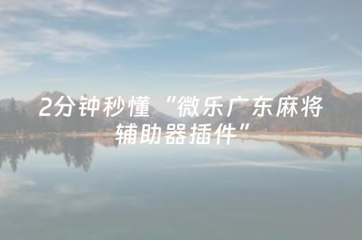 必备教程“微乐内蒙麻将助赢神器”（外辅工具)