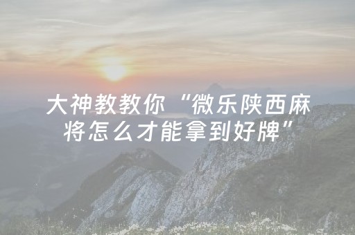 终于懂了“微乐山东麻将自建房胜负规律”（软件出售)