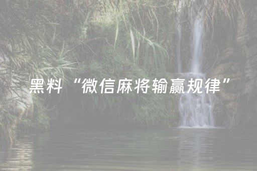 2分钟秒懂“雀神麻将充会员胜率高”（辅助神器免费)