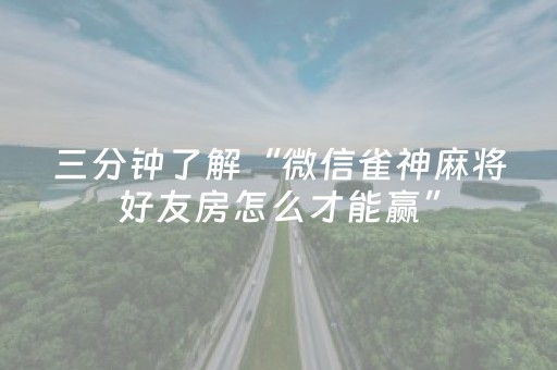 2分钟秒懂“微乐广西麻将自建房输赢规律”（AI辅助胡牌规则)