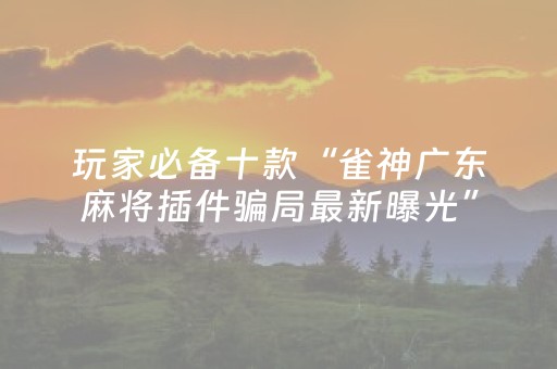 推荐十款“微乐挖坑怎么提高好牌几率”（专用神器)