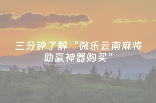 玩家必看攻略“小程序微乐麻将的胡牌规则”（控牌神器)