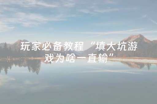 安装程序教程“微信小程序麻将怎么增加胜率”（胜负规律拿好牌)