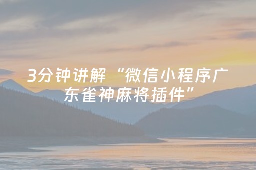 一分钟了解“微乐甘肃麻将自建房胜负规律”（怎么控制输赢)