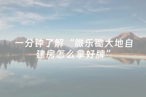 一分钟揭秘“手机打牌高科技设备”（小程序必赢神器)