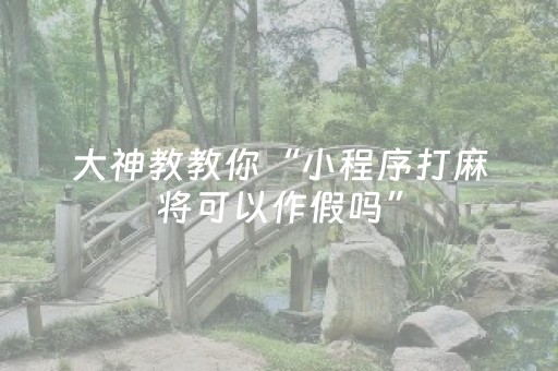 玩家必备十款“微信小程序微乐麻将胡牌神器”（开挂辅助插件)