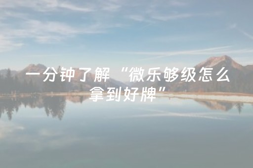 玩家必看攻略“棋牌室的麻将机如何作假（专用辅牌神器免安装）