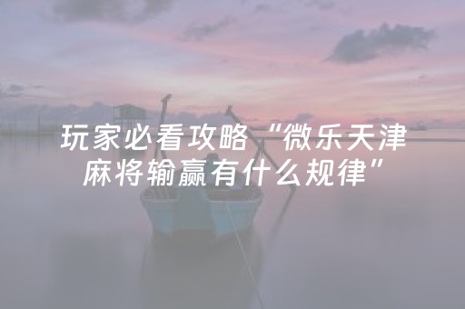 玩家必看攻略“微乐陕西麻将三代专用神器（专用辅牌神器免安装）