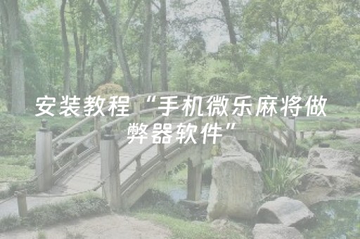 实测分享“乐乐安徽麻将软挂神器”（详细透视教程）-哔哩哔哩