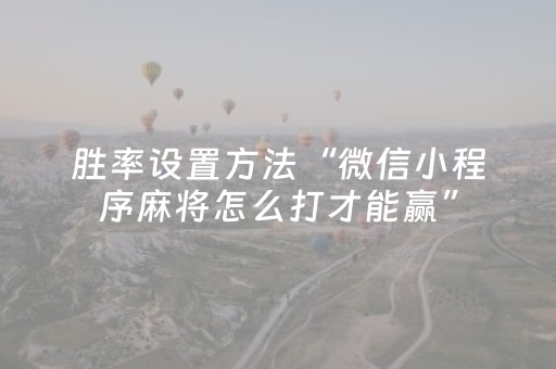 教程辅助“微乐麻将系统发牌规律”（详细透视教程）-哔哩哔哩