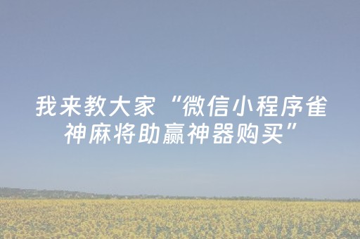 实测分享“中至小程序免费（助赢神器通用版）