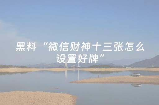 终于发现了“手机微乐麻将怎么打才能赢（助赢神器通用版）