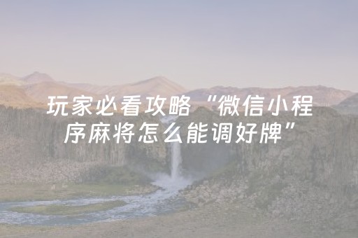 必看教程“微乐跑得快挂先试用后付款（专用辅牌神器免安装）