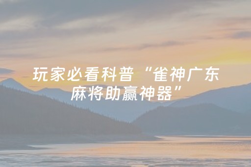 玩家实测“功夫川麻辅助器v3.5.4下载（专用辅牌神器免安装）