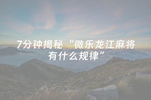 终于发现了“微乐海南麻将专用神器（助赢神器通用版）