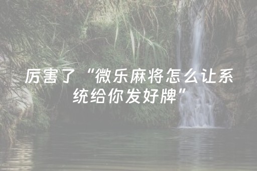 玩家必备教程“最先进麻将机程序安装有哪种（助赢神器通用版）