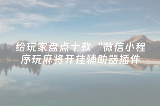玩家实测“麻友圈2真的有外挂马（助赢神器通用版）