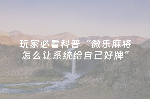 教程辅助“麻将芯片解码器（助赢神器通用版）