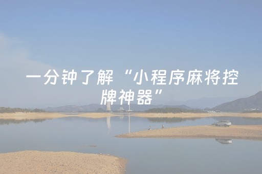 玩家必备教程“手机麻将助赢神器可以购买（助赢神器通用版）