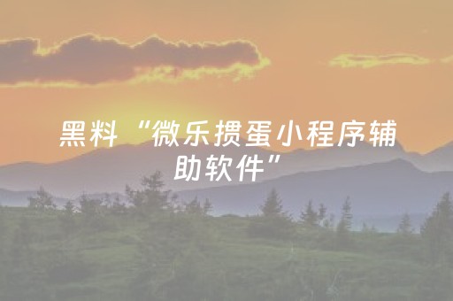 实测教程“哥哥跑得快怎么拿好牌（助赢神器通用版）