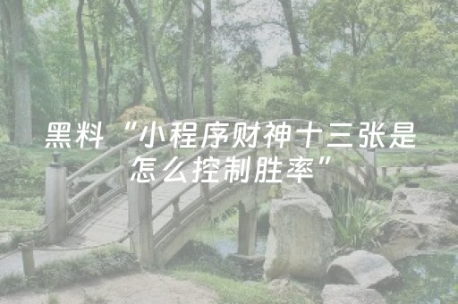 实测教程“微乐划水麻将小程序赢的技巧（助赢神器通用版）
