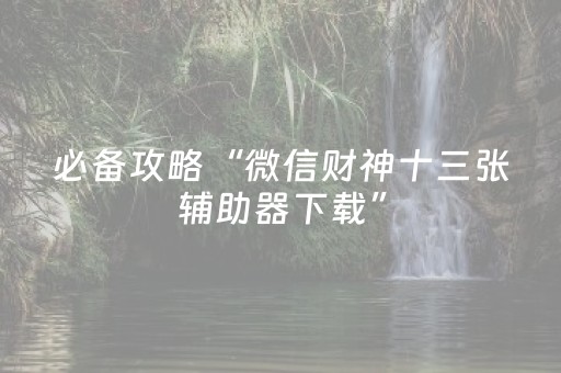 玩家实测“微信微乐麻将挂件神器（助赢神器通用版）