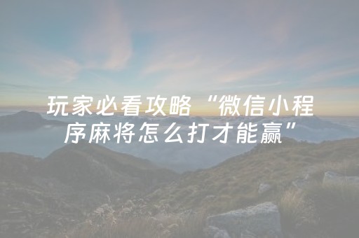 教程辅助“微乐手机麻将透明挂下载（专用辅牌神器免安装）