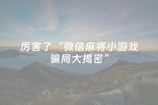 教程辅助“心悦麻将为什么一直输（专用辅牌神器免安装）