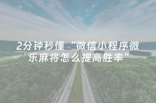 实测结果“微乐内蒙麻将小程序怎么提高胜率（专用辅牌神器免安装）