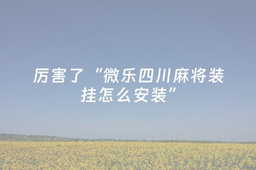 玩家实测“小程序麻将软件神器（专用辅牌神器免安装）
