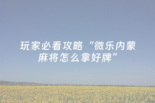 玩家必备教程“哥哥跑得快有挂吗”（详细透视教程）-哔哩哔哩