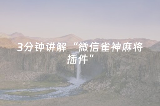 胜率设置方法“微乐小程序插件（专用辅牌神器免安装）
