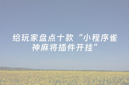 玩家实测“财神十三水万能辅助器（助赢神器通用版）