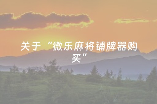 终于发现了“微乐安徽麻将专用神器（助赢神器通用版）
