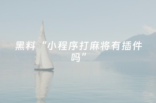 实测教程“牵手跑得快小程序辅助（专用辅牌神器免安装）