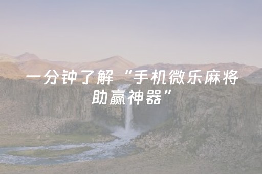 终于发现“微乐安徽麻将助赢神器购买（助赢神器通用版）