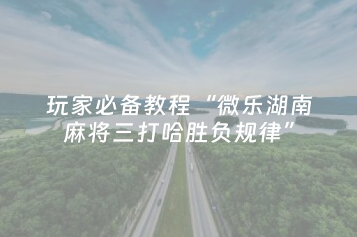 分享辅助“天天麻将川南怎么让系统发好牌（助赢神器通用版）
