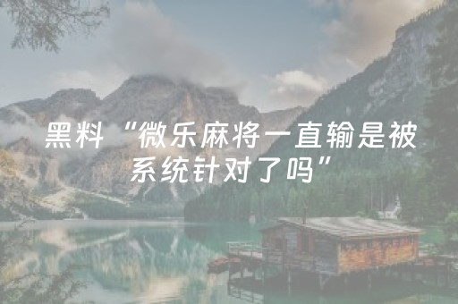 实测分享“手机微乐麻将老是输怎么搞提高胜率”（详细辅助教程）-哔哩哔哩