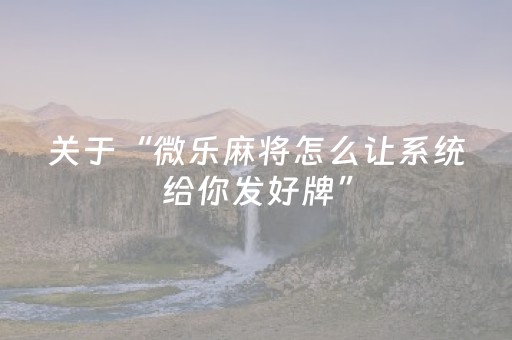 玩家必备教程“哥哥跑得快微信小程序怎么能拿好牌”（详细透视教程）-哔哩哔哩