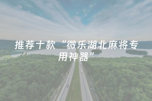 分享辅助“微乐湖北麻将专用神器（专用辅牌神器免安装）