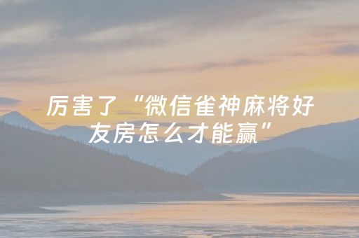 玩家实测“微乐吉林麻将赢牌的技巧（专用辅牌神器免安装）