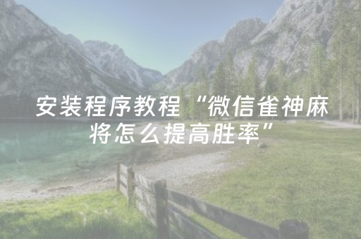 分享辅助“微乐内蒙麻将胜率到哪调（助赢神器通用版）